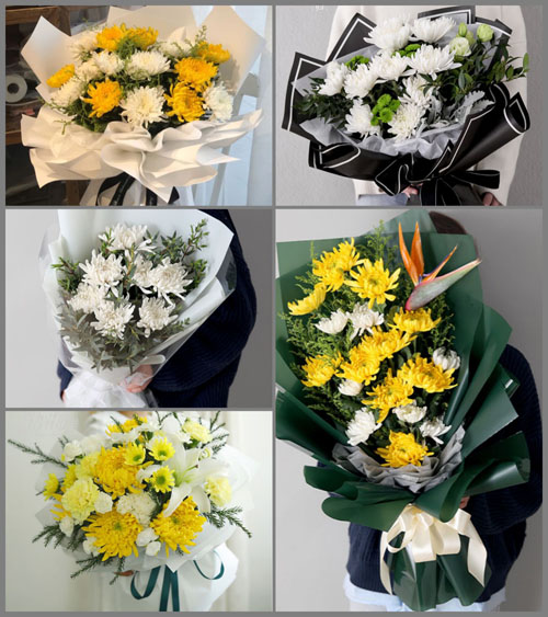 山东济宁邹城市看庄镇赵家村白事花束代送